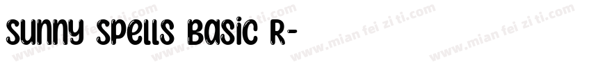 Sunny Spells Basic R字体转换